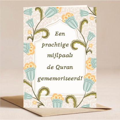 Prachtige Mijlpaal, De Quran Gememoriseerd